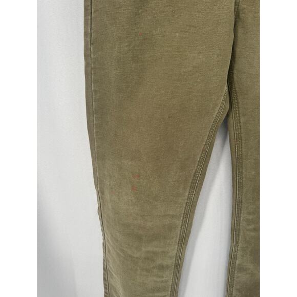 Carhartt Jeans Mens 34x34 Brown Relaxed Fit Duck Canvas Work Casual Pants Trash - Picture 7 of 16